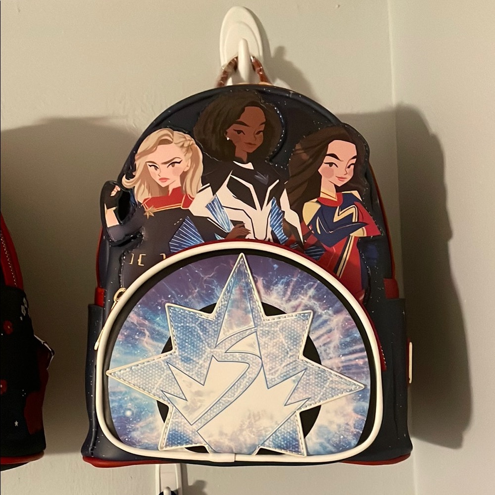 NEW Loungefly The Marvels Mini Backpack Captain Marvel, Ms Marvel Monica Rambeau